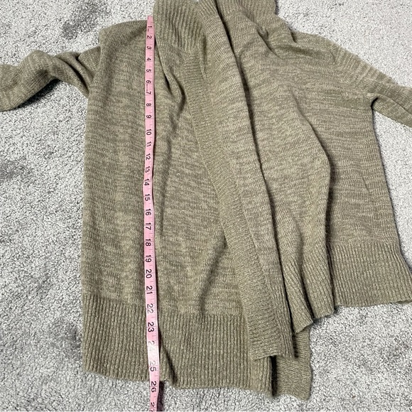 Abercrombie & Fitch Waterfall Open Cardigan Taupe Greenish Gray Women’s Size XS - Picture 3 of 6